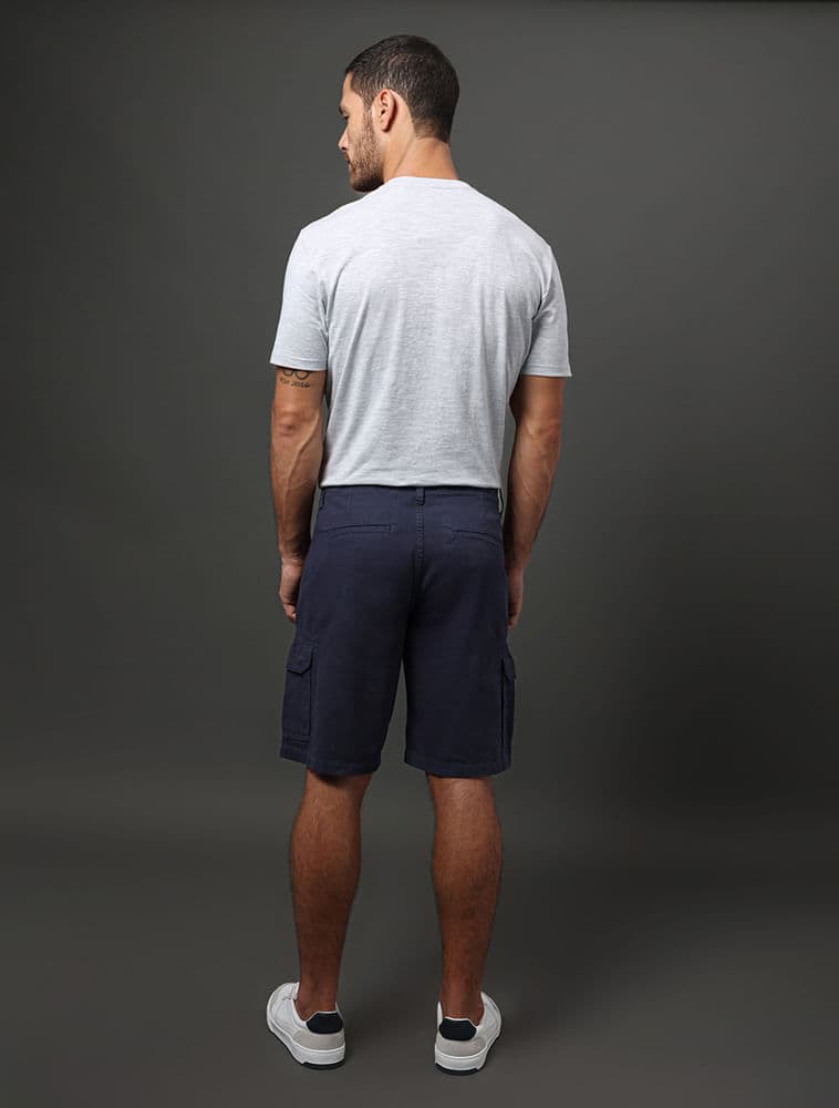 Bermuda Color Cargo - Marinho, vista 2