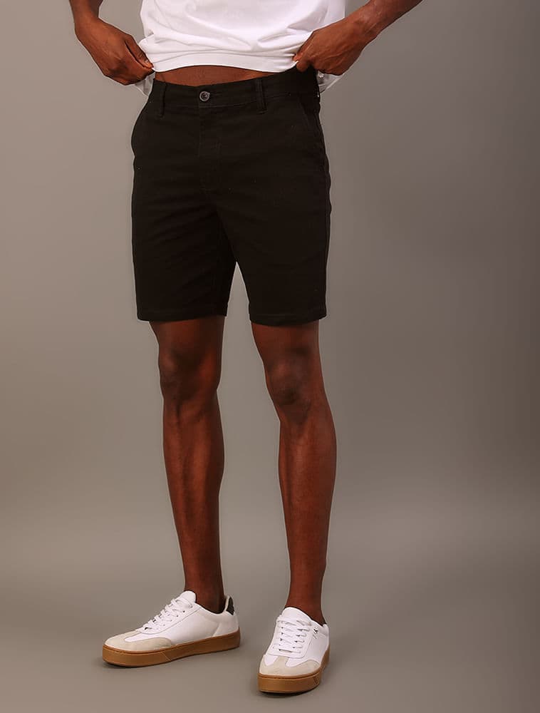 Bermuda Color Chino - Preto