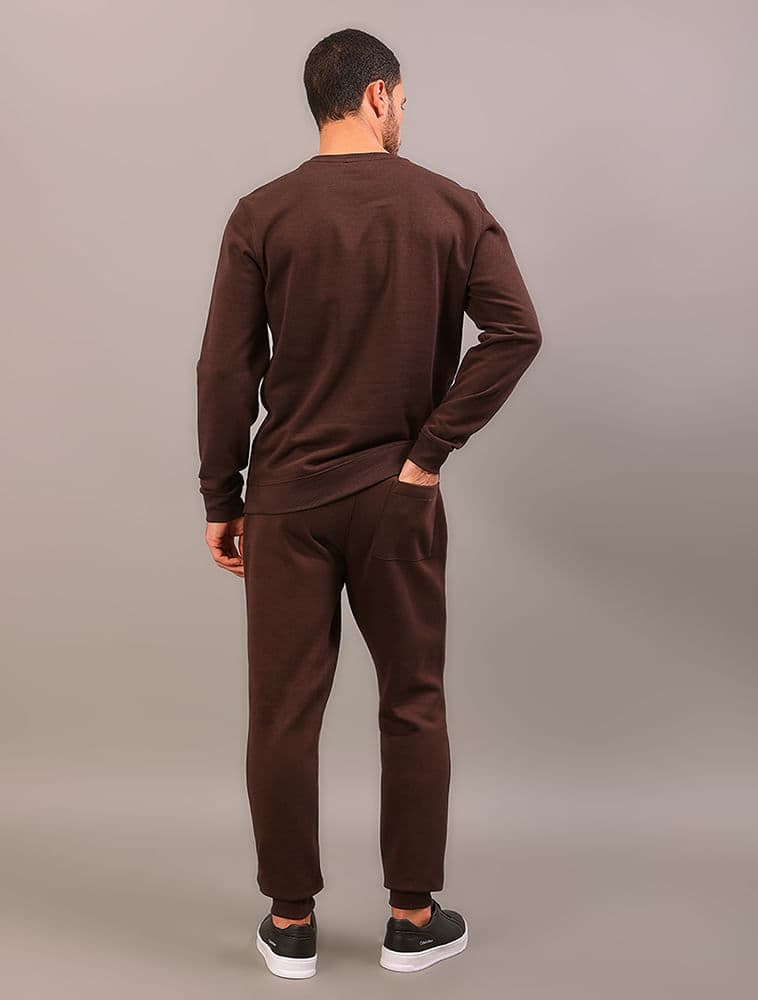 Calça de Moletom Bordado - Cafe, vista 2