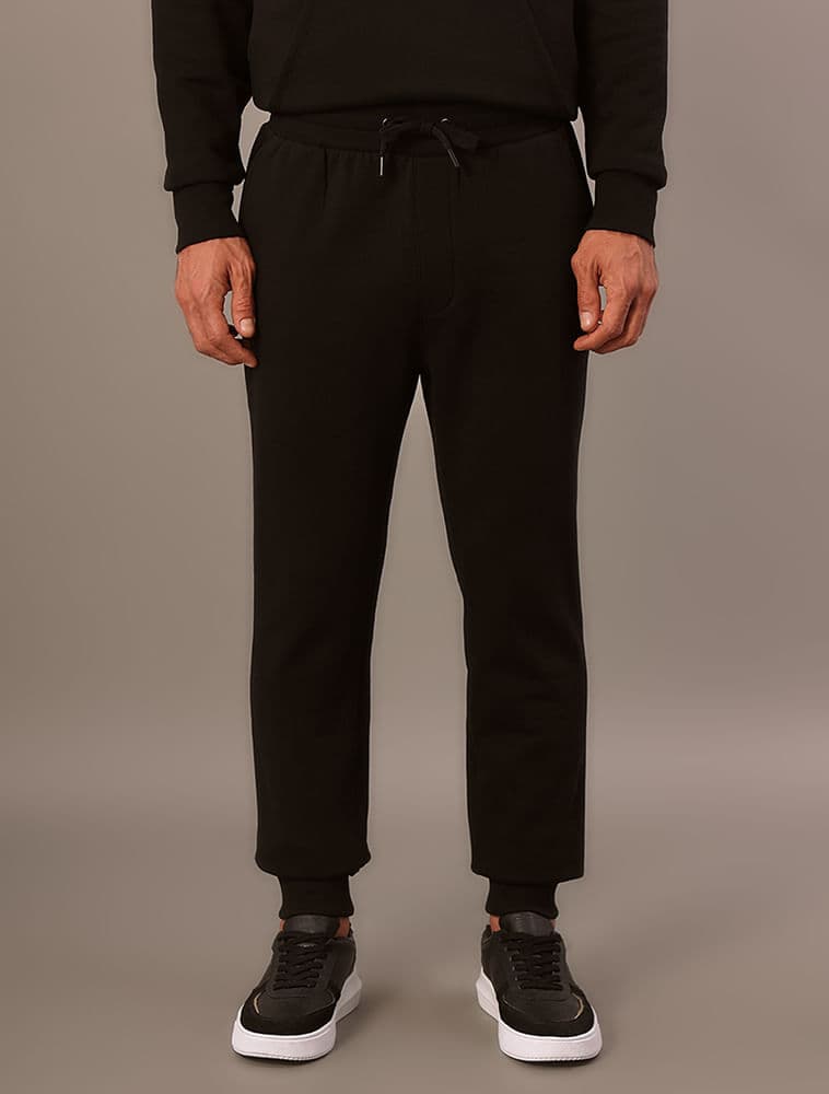 Calça Moletom Bordado - Preto, vista 2