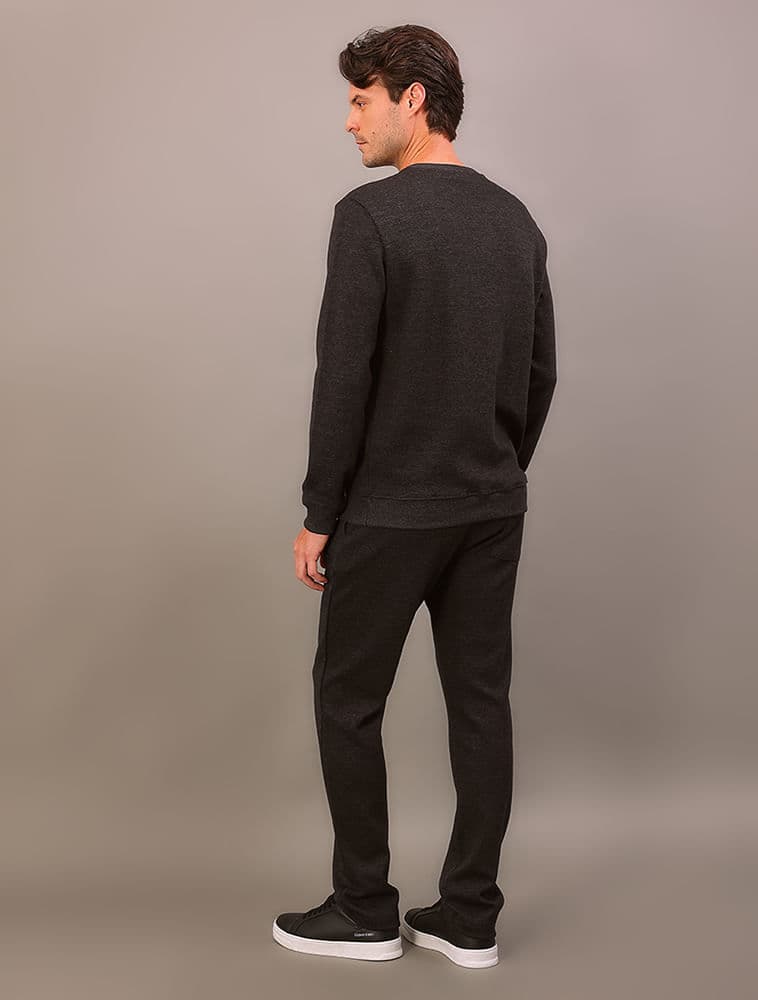 Calça Moletom Jogger - Chumbo, vista 2