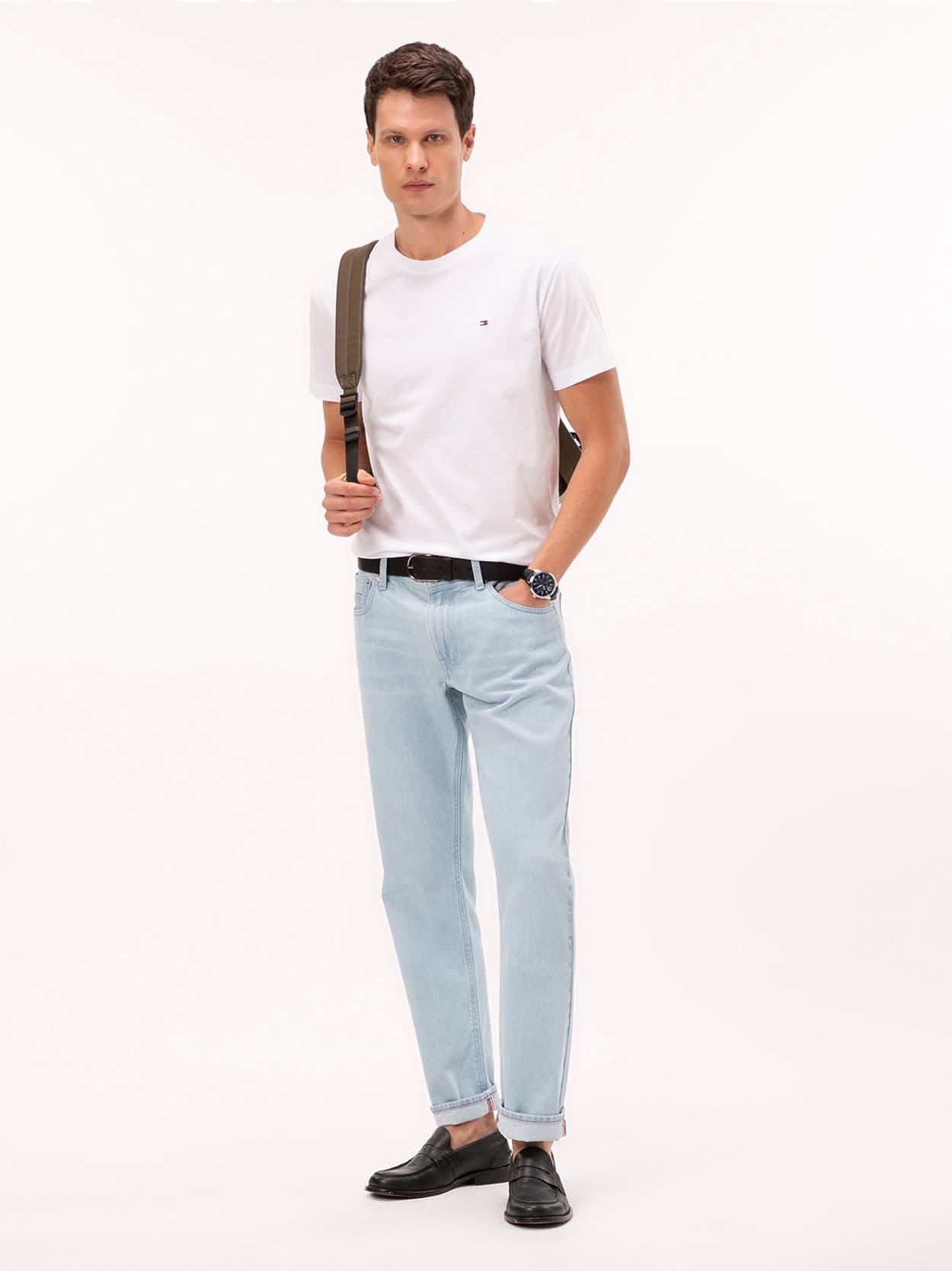 Camiseta Clássica Gola C - Branco, vista 2