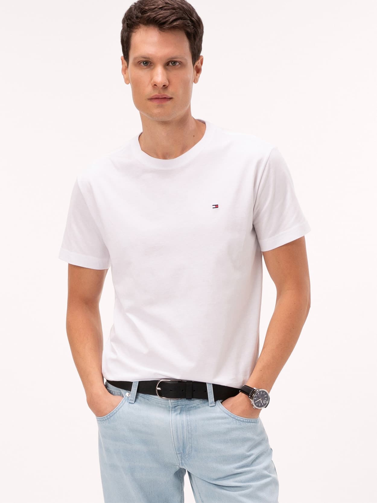 Camiseta Clássica Gola C - Branco
