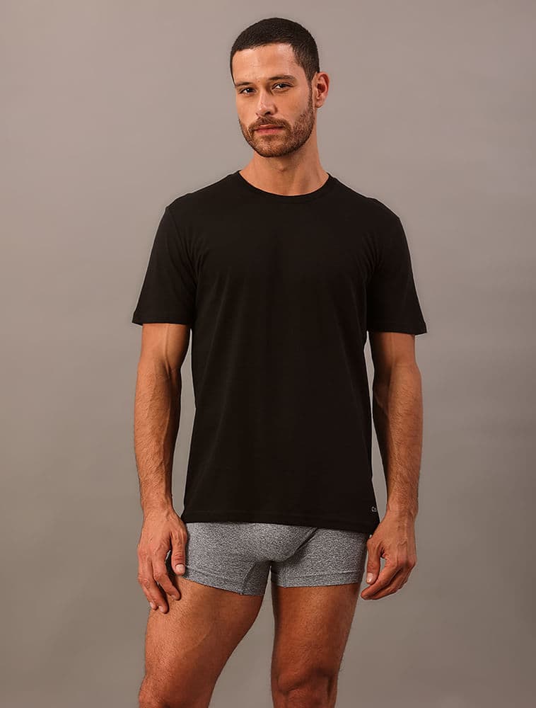 Kit 2 Camisetas Crew-Neck - Preto