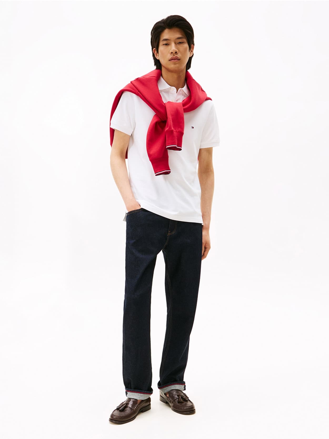 Polo 1985 Slim Fit - Branco, vista 2