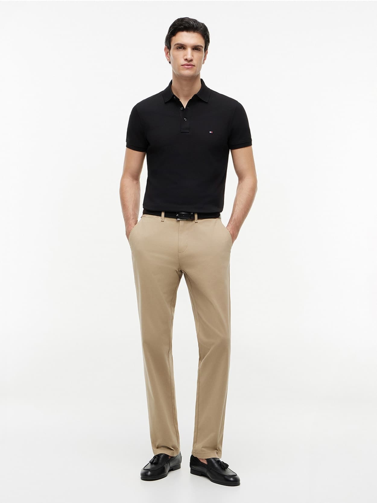 Polo 1985 Slim Fit - Preto, vista 2