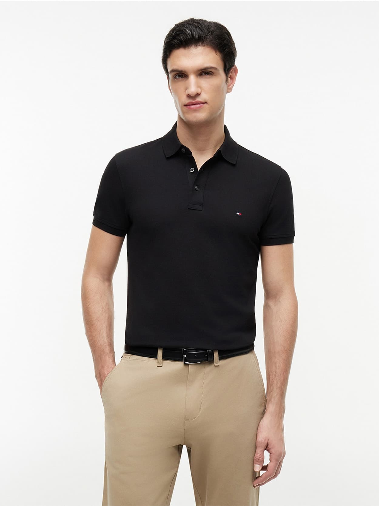 Polo 1985 Slim Fit - Preto
