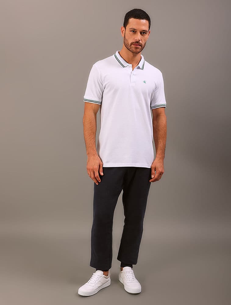 Polo Manga Curta Regular Copa - Branco
