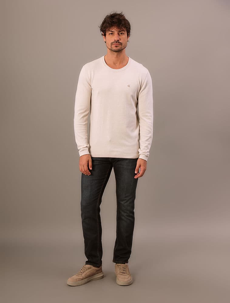 Tricot Gola Careca - Caqui Claro