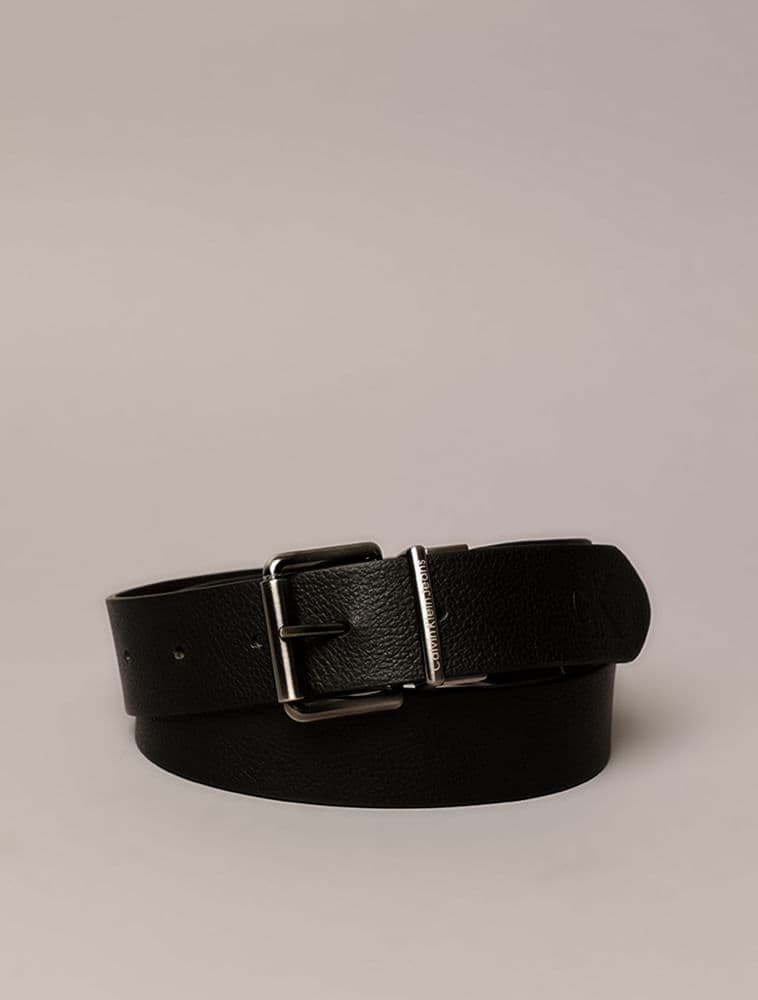 Cinto de Couro Dupla Face - Preto